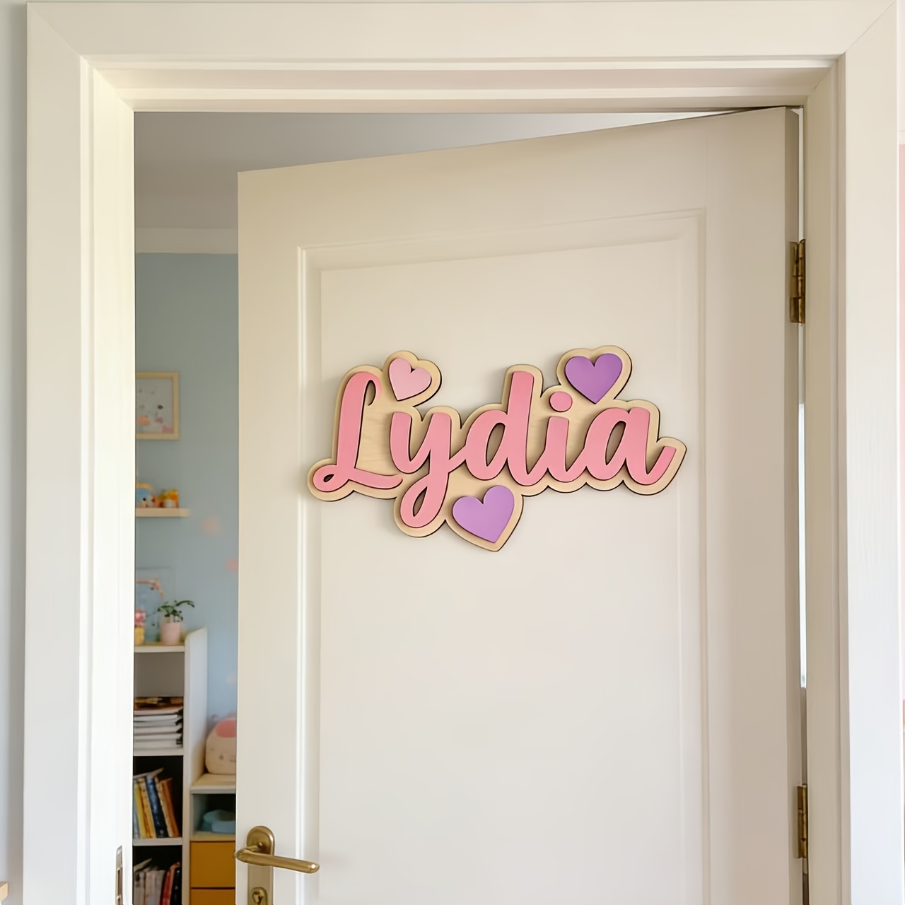 Personalized Gradient Heart Na - Baby Nursery Name Sign incelemesi ve fiyatı