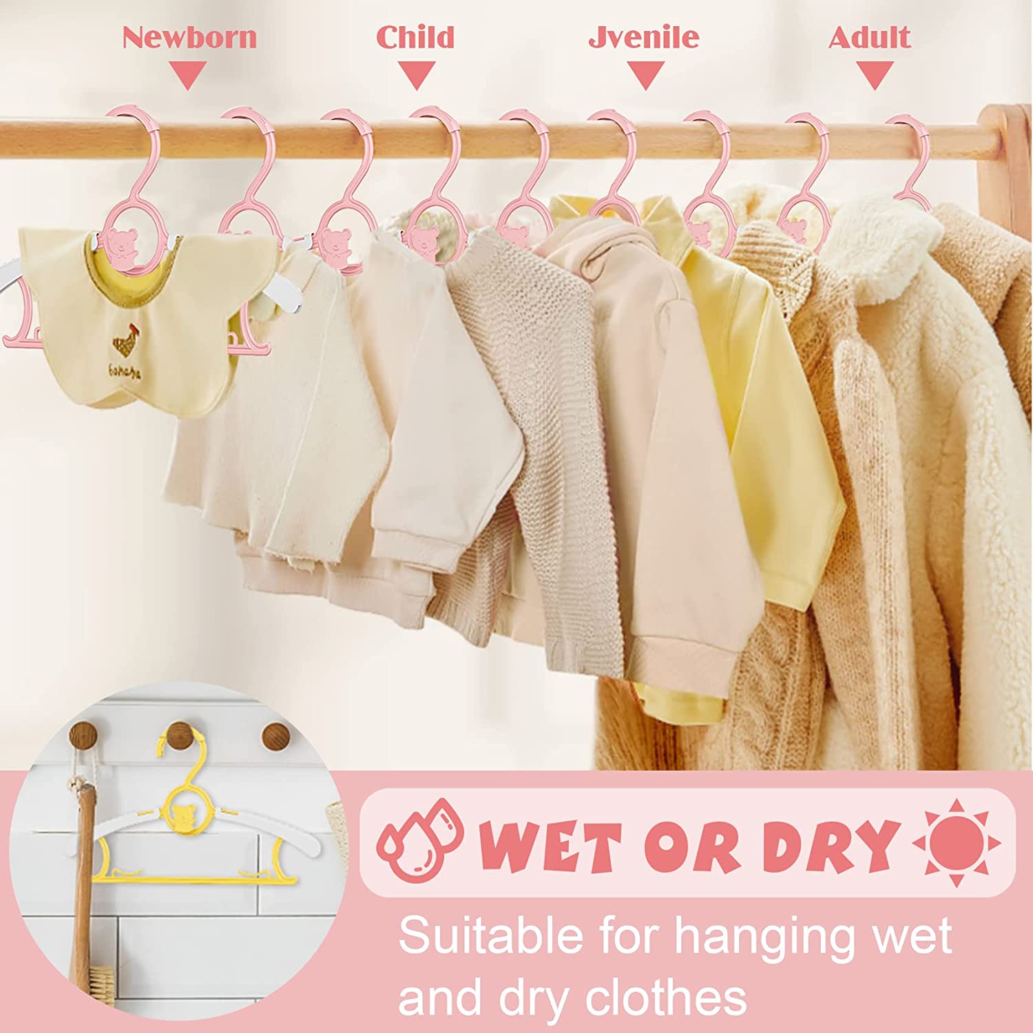UNTIOR Non-slip Baby Clothes H - Baby Nursery Wardrobe incelemesi ve fiyatı