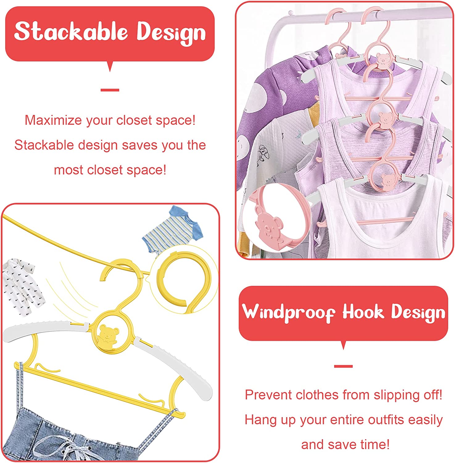 UNTIOR Non-slip Baby Clothes H - Baby Nursery Wardrobe incelemesi ve fiyatı