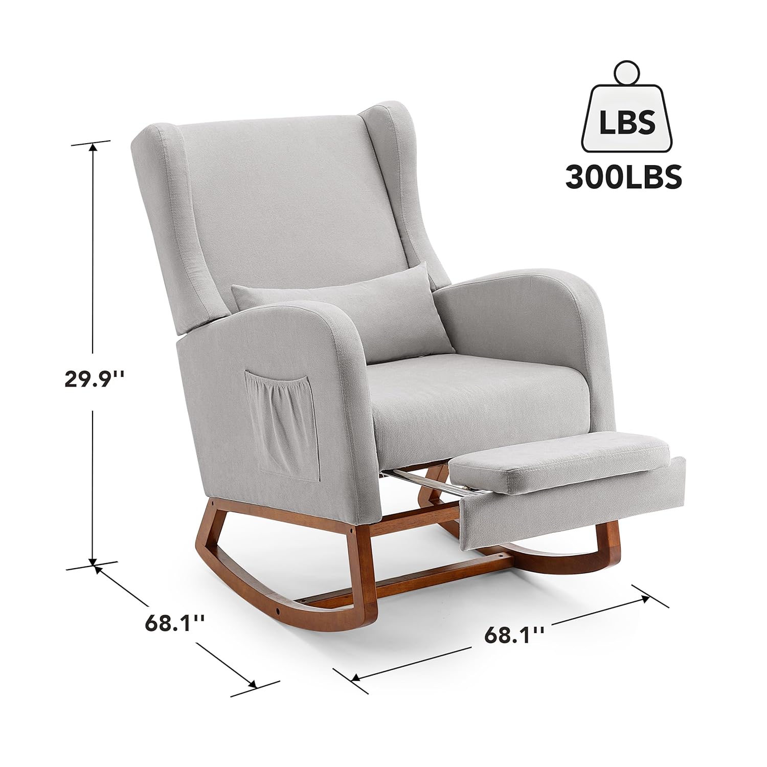 Nursery Rocking Chair with Foo - Rocking Chair Nursery incelemesi ve fiyatı
