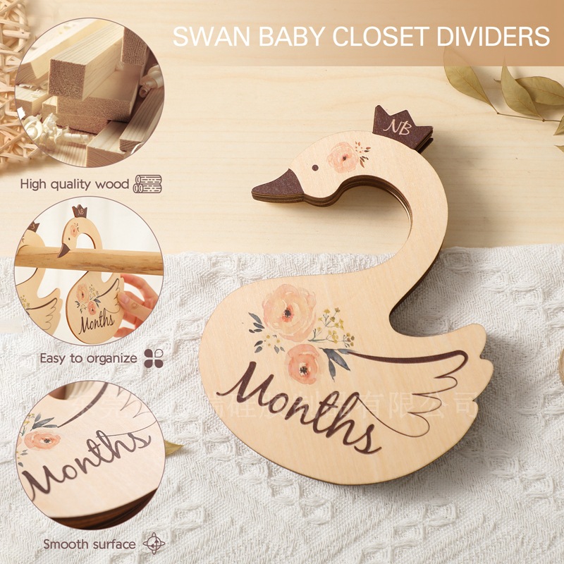 Wooden Baby Clothes Dividers W - Baby Nursery Wardrobe incelemesi ve fiyatı