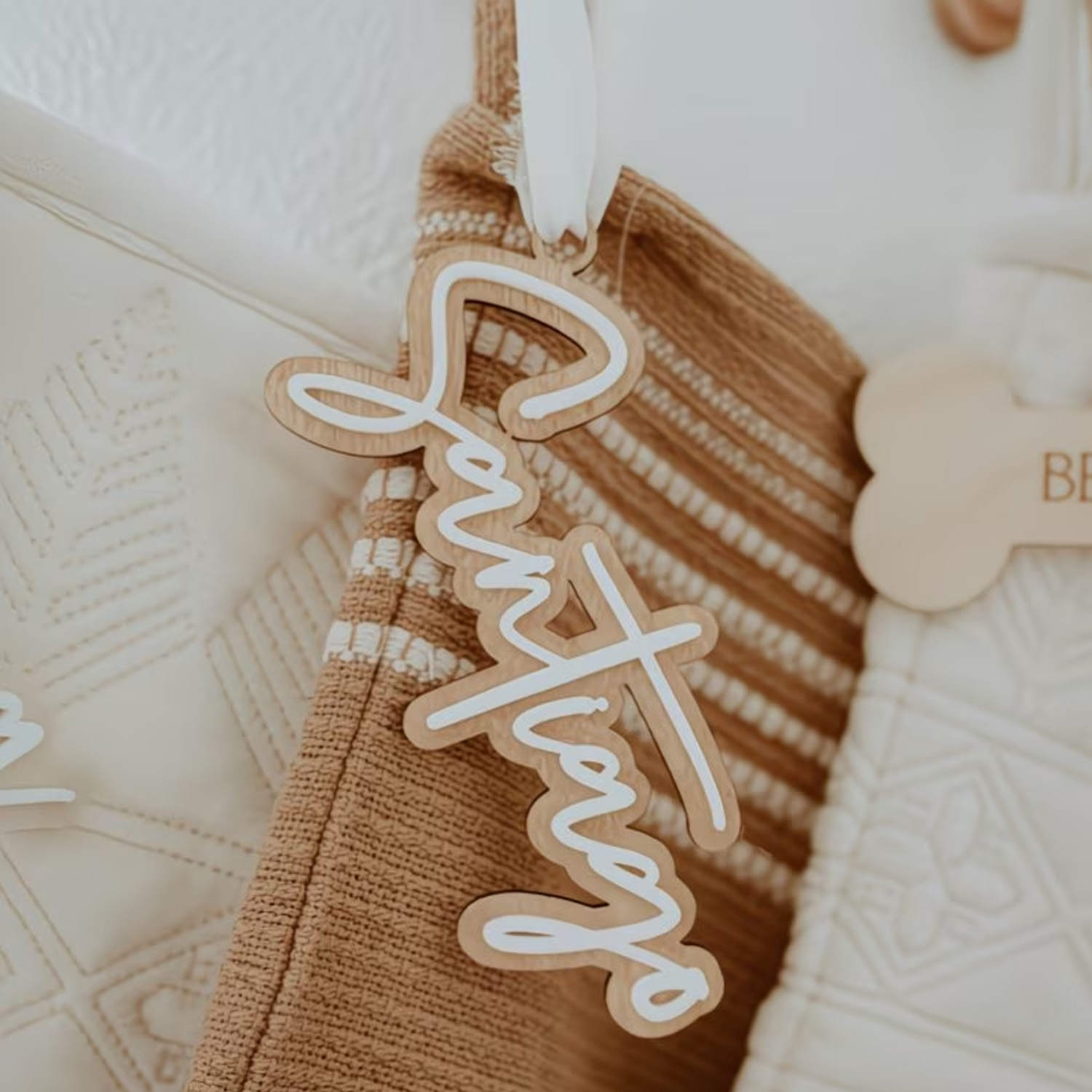 1Pc Custom Name Cute White Woo - Baby Nursery Decorations incelemesi ve fiyatı