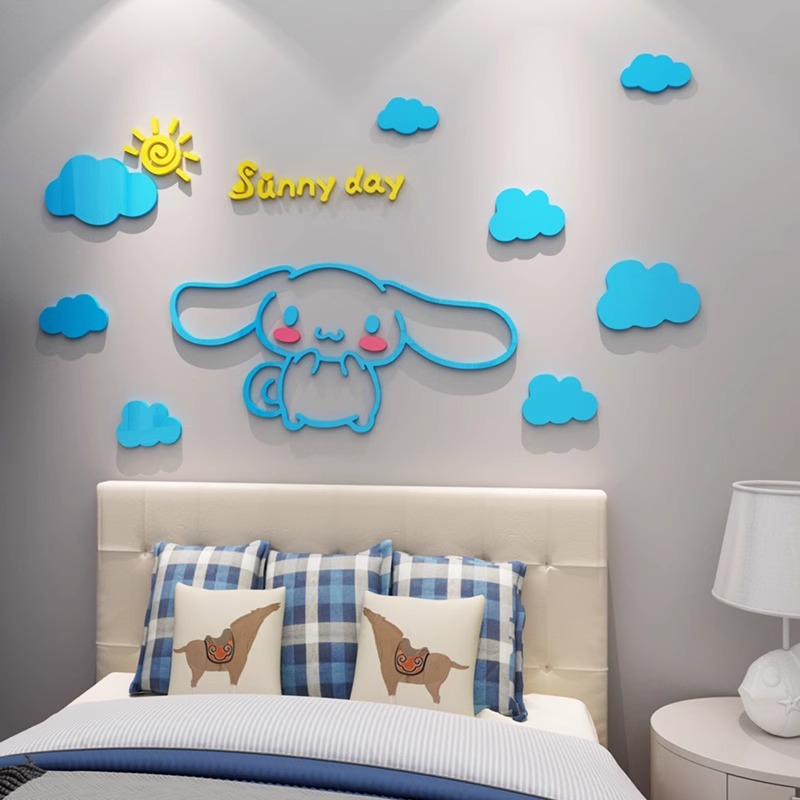 Sanrio Stickers Acrylic Layout - Wall Decal Nursery incelemesi ve fiyatı