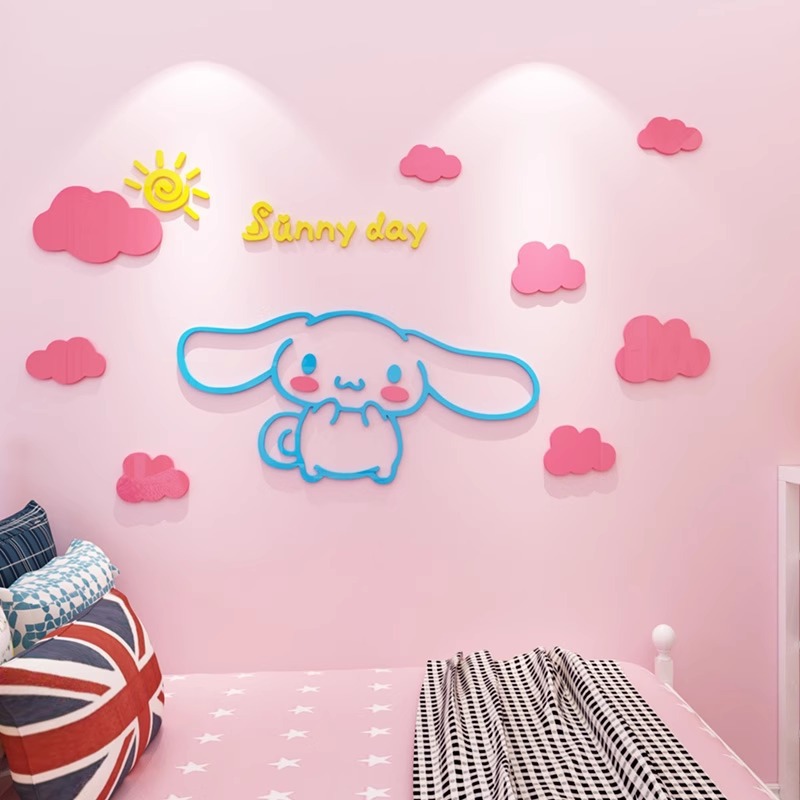 Sanrio Stickers Acrylic Layout - Wall Decal Nursery incelemesi ve fiyatı