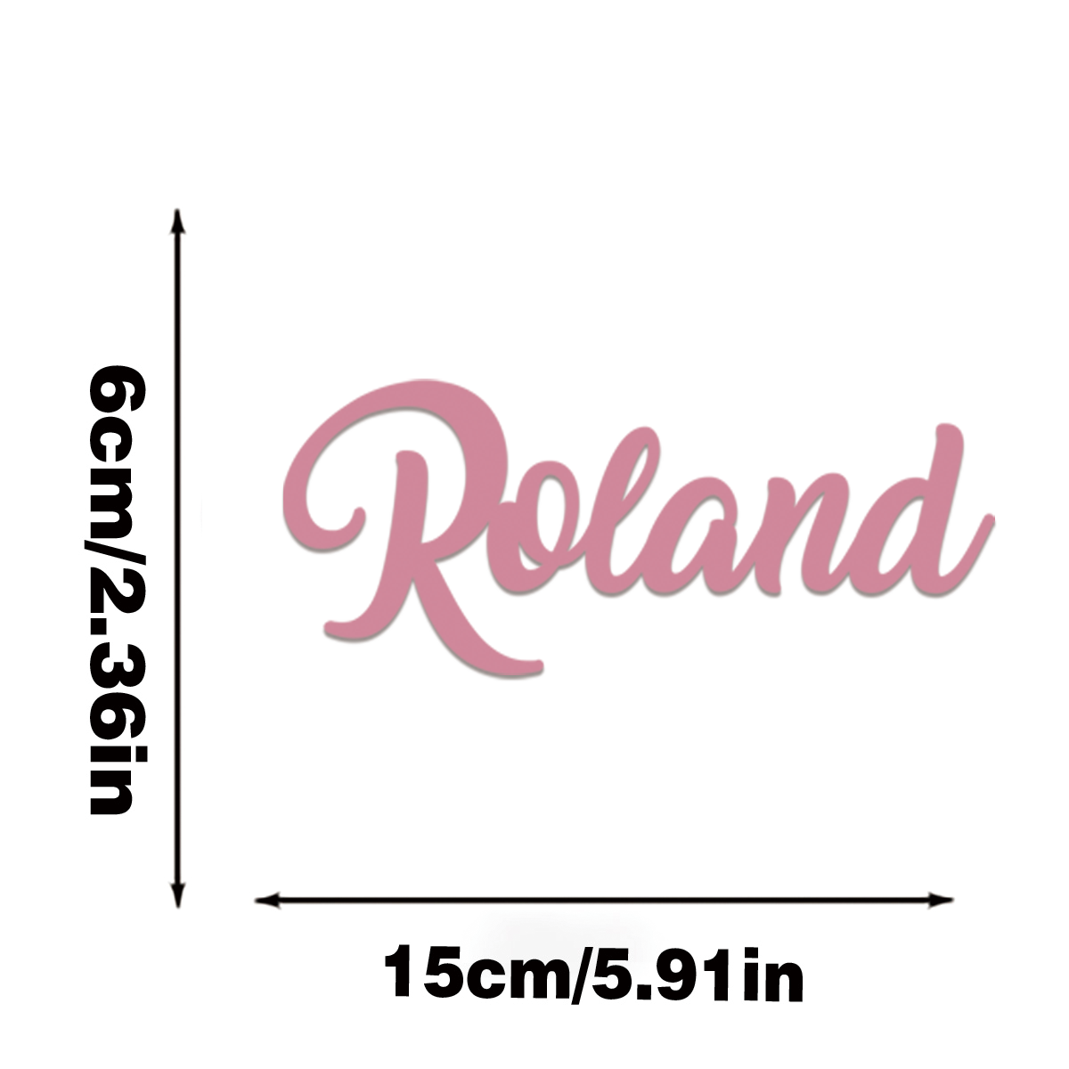 1PC 6X15cm Acrylic Customizabl - Baby Nursery Name Sign incelemesi ve fiyatı