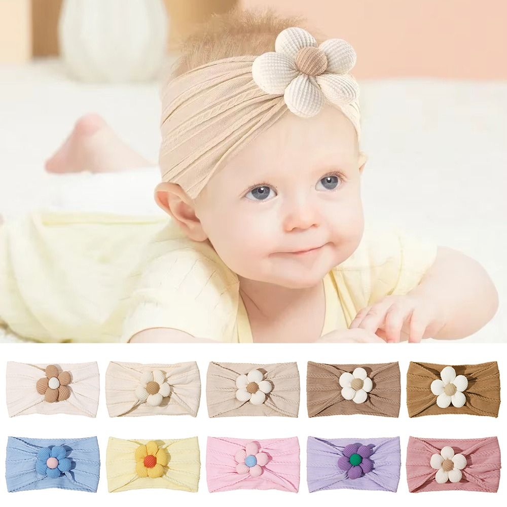 Cute Flower Infant Wide Headba - Baby Wrap Stretchy incelemesi ve fiyatı