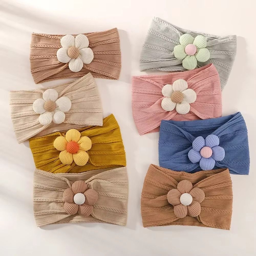 Cute Flower Infant Wide Headba - Baby Wrap Stretchy incelemesi ve fiyatı