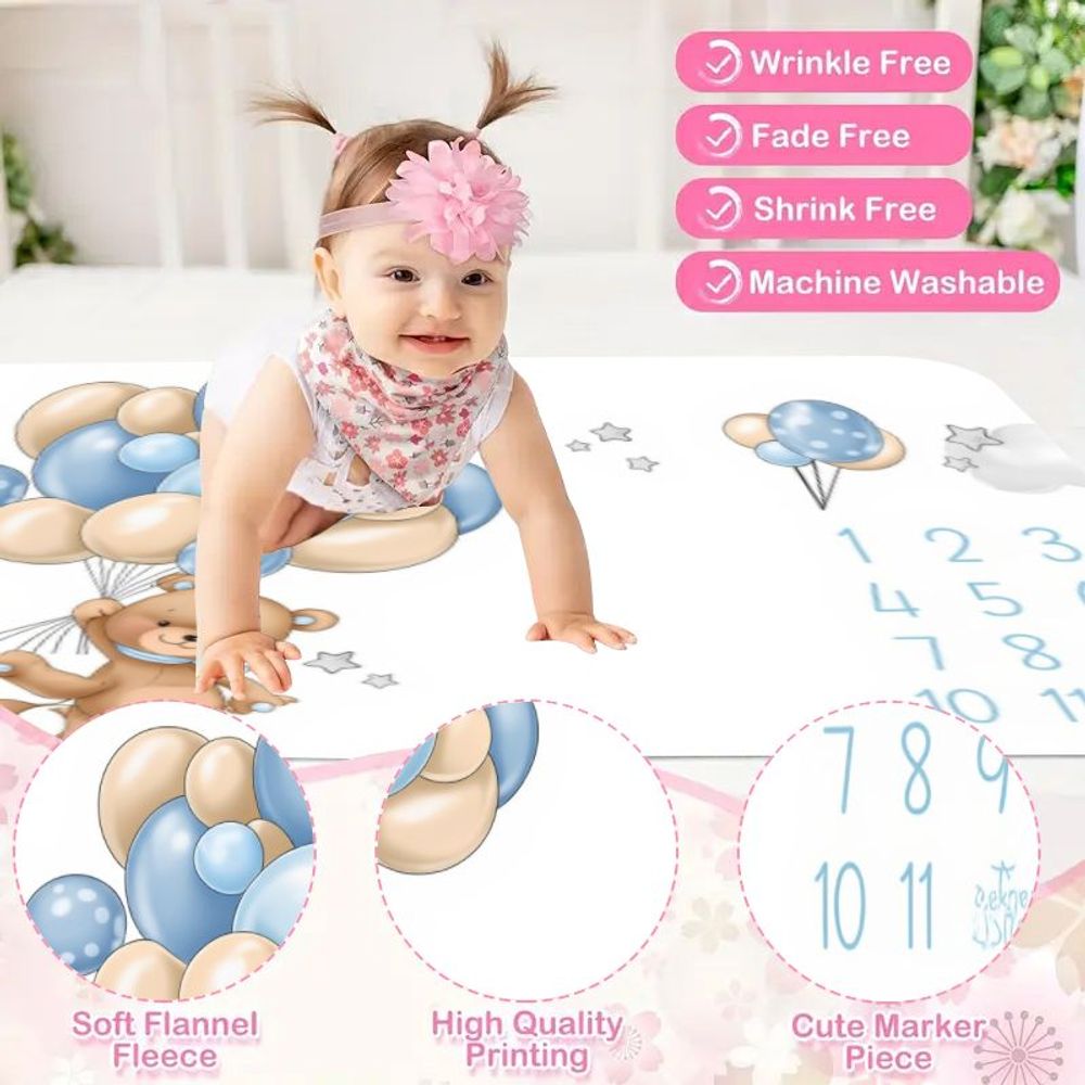 Baby Blanket with Cute Cartoon - Baby Nursery Colors incelemesi ve fiyatı
