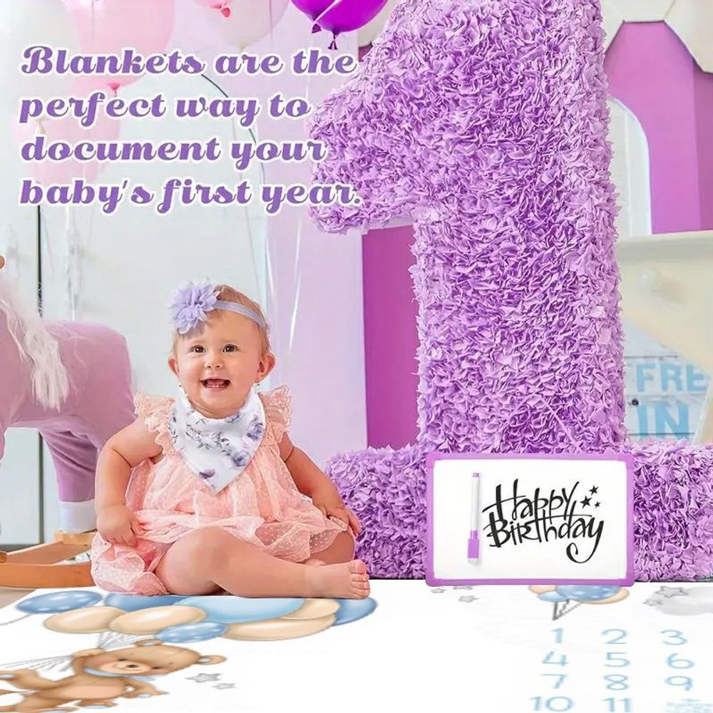Baby Blanket with Cute Cartoon - Baby Nursery Colors incelemesi ve fiyatı