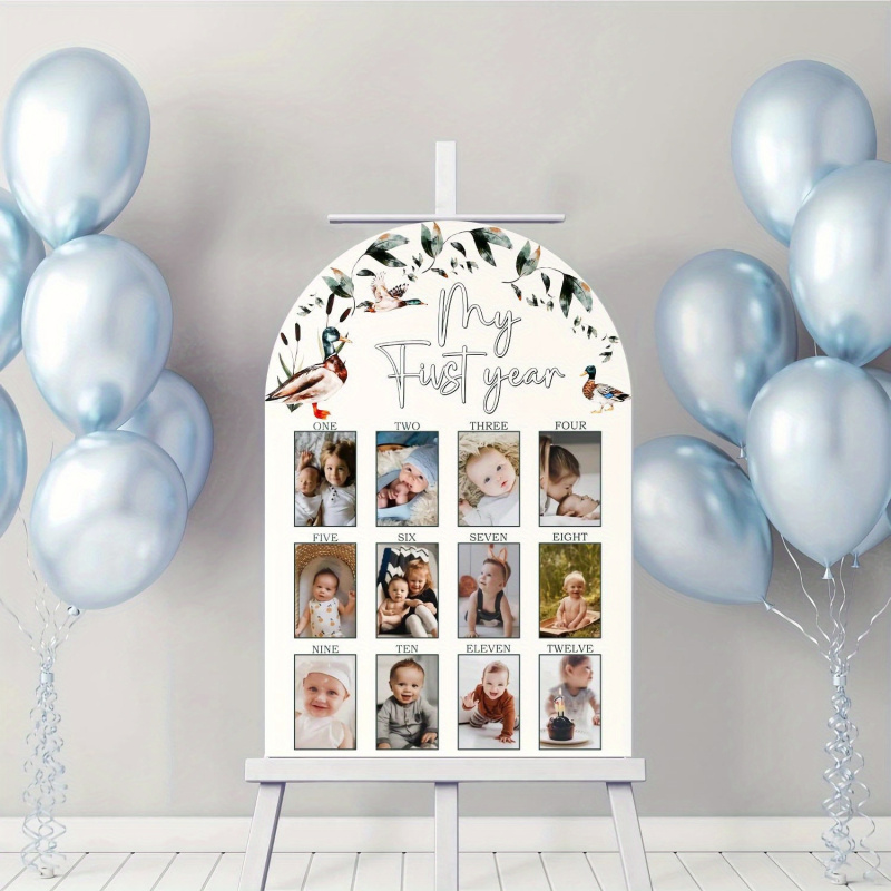 1pc My First Year Photo Board  - Baby Nursery Frames incelemesi ve fiyatı