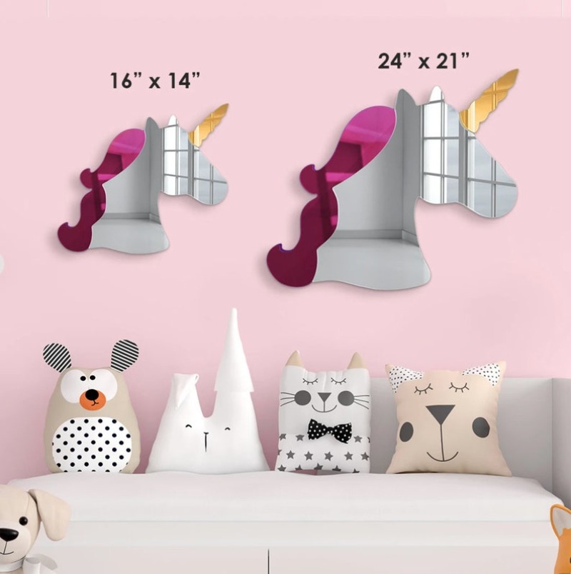 3D Acrylic Unicorn Wall Art Mi - Baby Nursery Themes Girl incelemesi ve fiyatı
