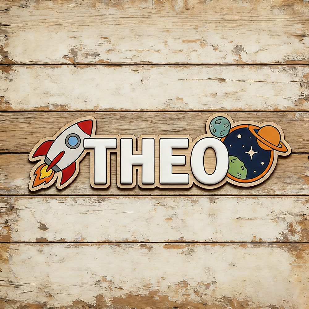 Personalized Space Rocket Name - Baby Nursery Name Sign incelemesi ve fiyatı
