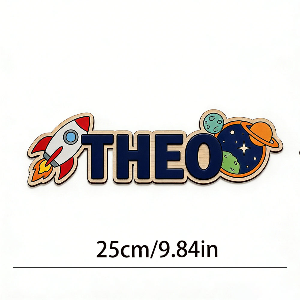 Personalized Space Rocket Name - Baby Nursery Name Sign incelemesi ve fiyatı