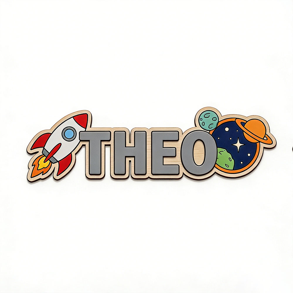 Personalized Space Rocket Name - Baby Nursery Name Sign incelemesi ve fiyatı
