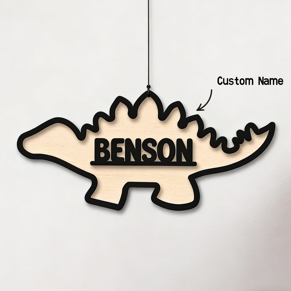 1Pc Cutom Dinosaur Wooden Acry - Baby Nursery Decorations incelemesi ve fiyatı