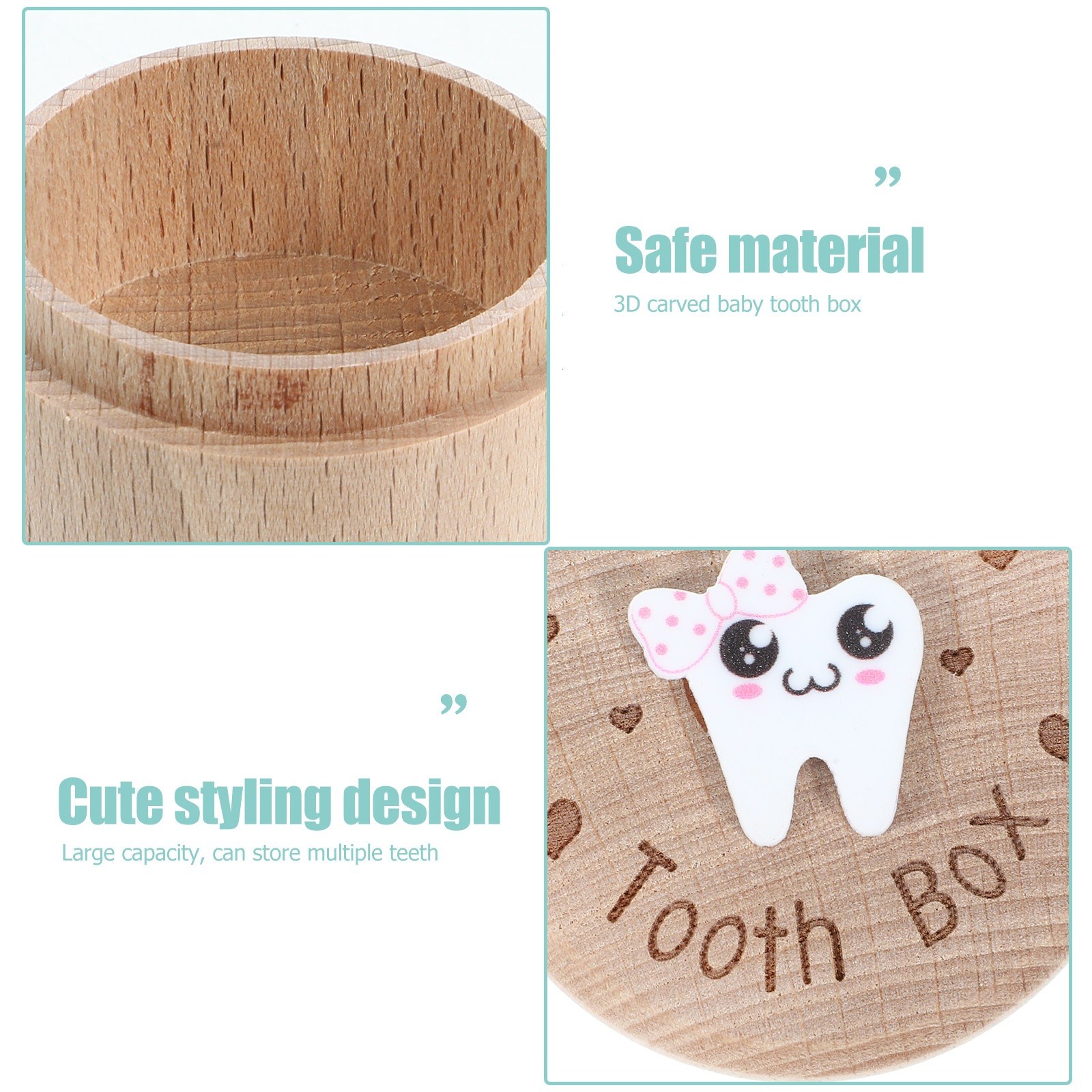 Baby Tooth Box Wooden Keepsake - Baby Keepsake Box incelemesi ve fiyatı