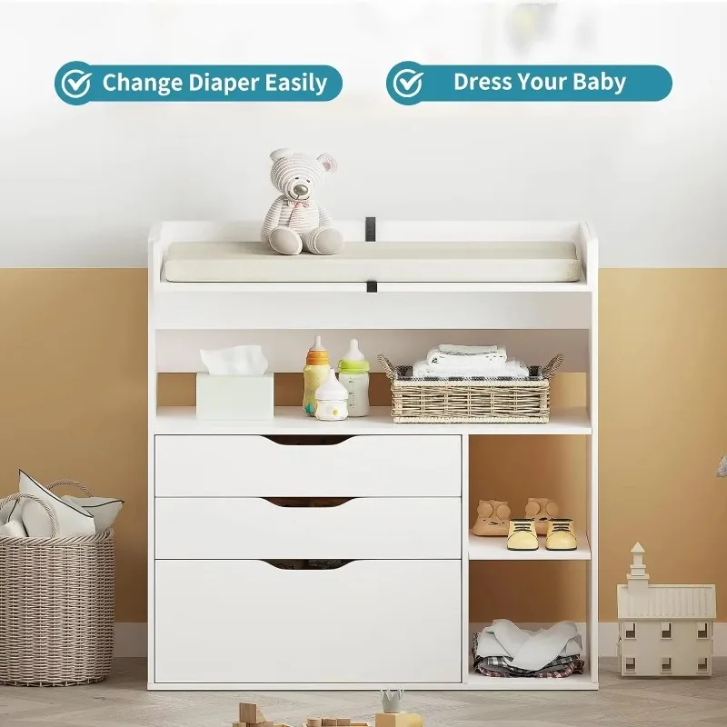 Contemporary minimalist MDF wh - Baby Nursery Drawers incelemesi ve fiyatı