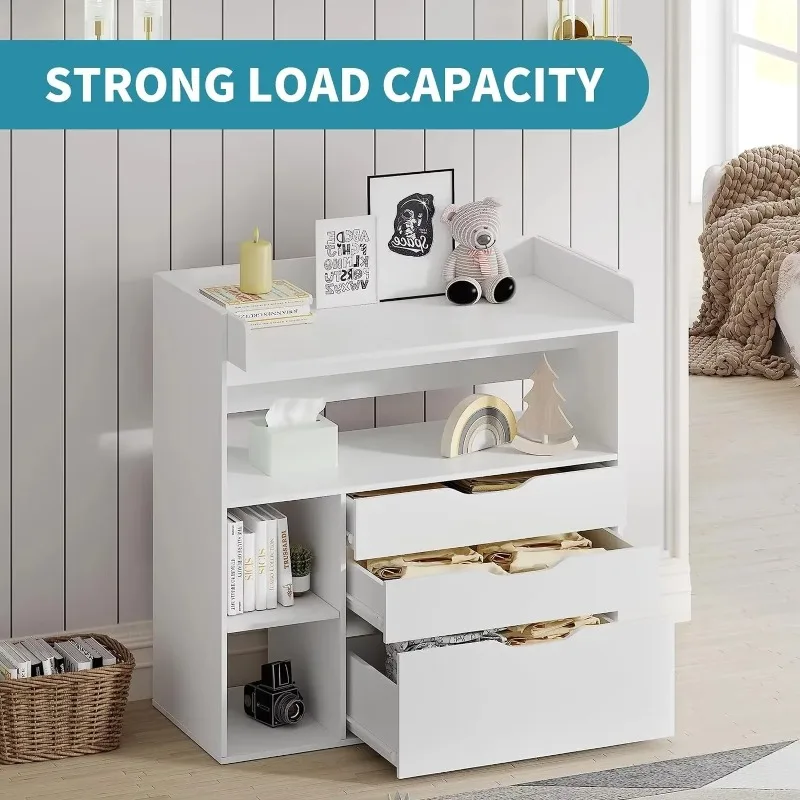 Contemporary minimalist MDF wh - Baby Nursery Drawers incelemesi ve fiyatı
