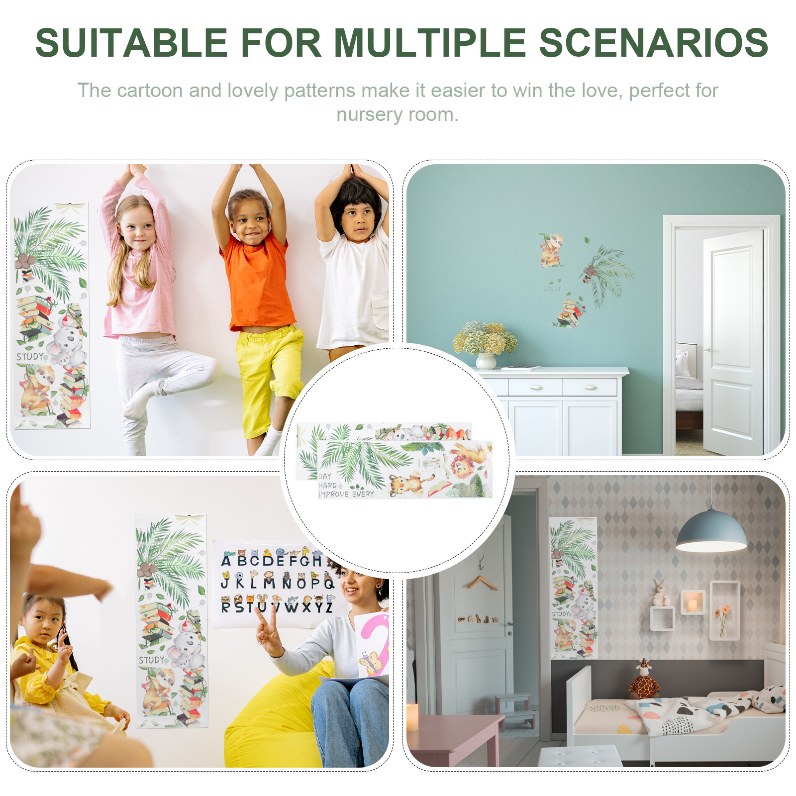 Animal Wall Decal Home Backgro - Wall Decal Nursery incelemesi ve fiyatı