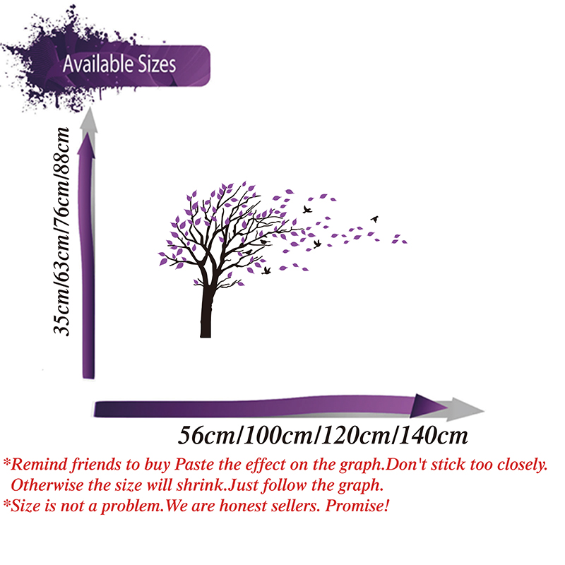 Large Two Colors Tree Leaves W - Baby Nursery Colors incelemesi ve fiyatı