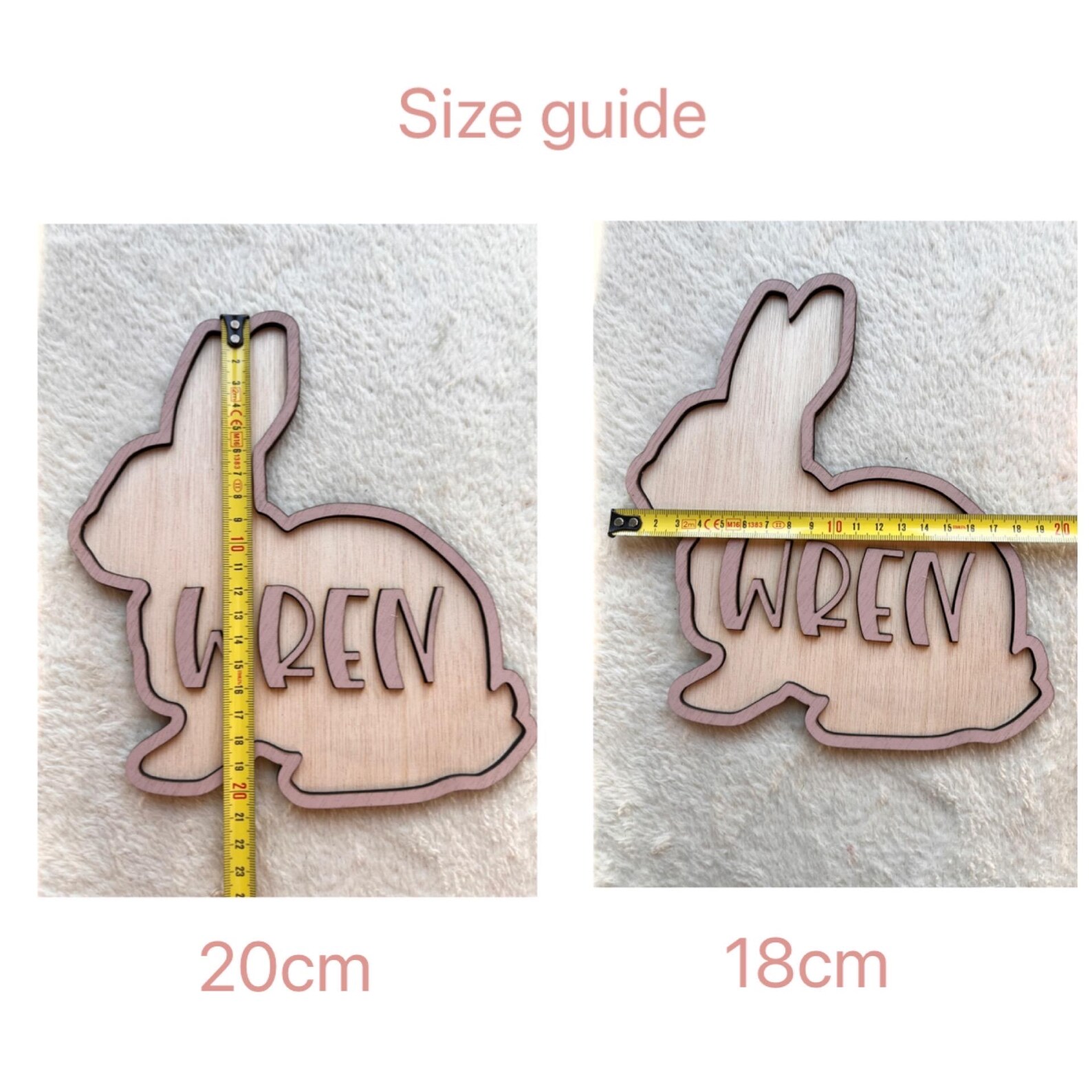 Personalized Bunny Name Wooden - Baby Nursery Name Sign incelemesi ve fiyatı