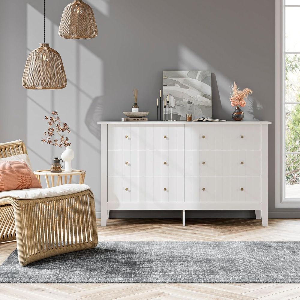 6 Drawer Double Dresser with D - Baby Nursery Drawers incelemesi ve fiyatı