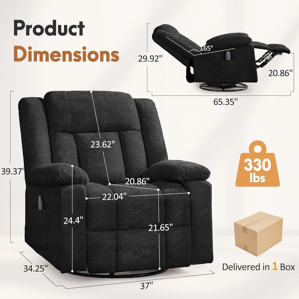 Luxury 360° Swivel Rocker Recl - Rocking Chair Nursery incelemesi ve fiyatı