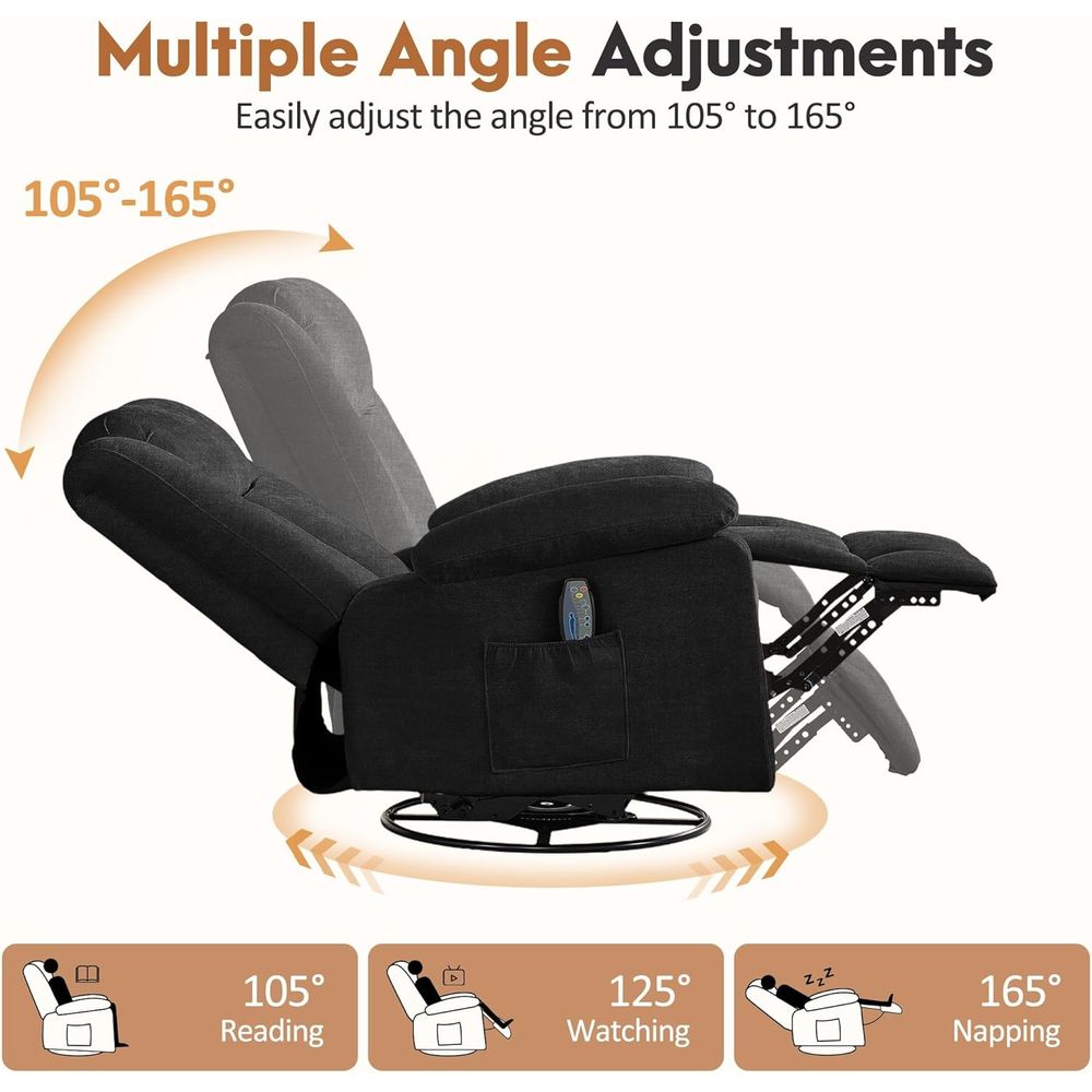 Luxury 360° Swivel Rocker Recl - Rocking Chair Nursery incelemesi ve fiyatı
