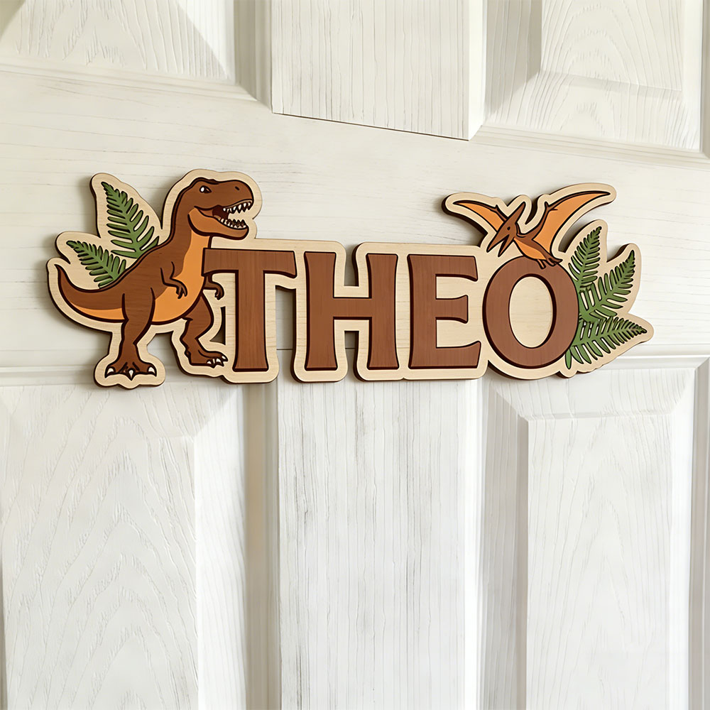 Personalized Dinosaur Name Sig - Baby Nursery Name Sign incelemesi ve fiyatı