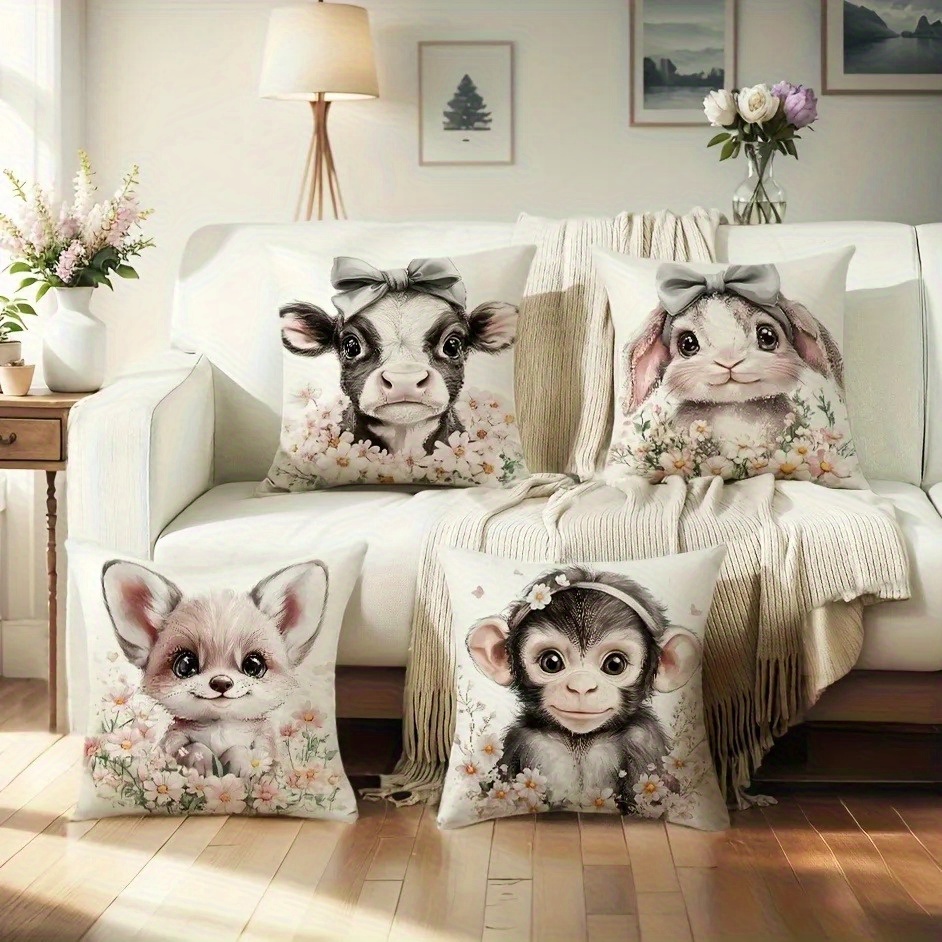 Cute Baby Farm Animal Throw Pi - Baby Nursery Cushion incelemesi ve fiyatı