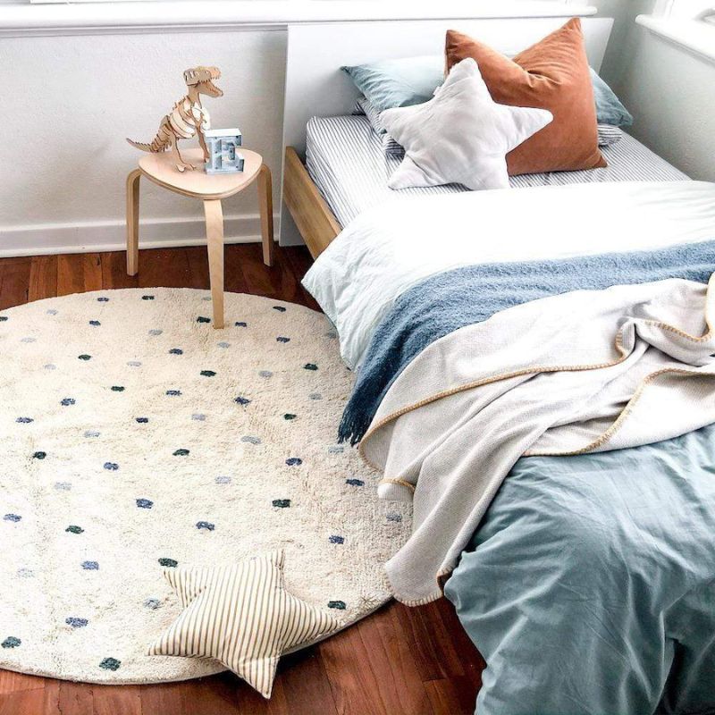Dot Fluffy Carpet Living Room  - Baby Nursery Carpet incelemesi ve fiyatı