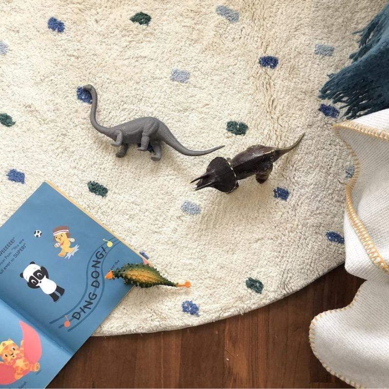 Dot Fluffy Carpet Living Room  - Baby Nursery Carpet incelemesi ve fiyatı
