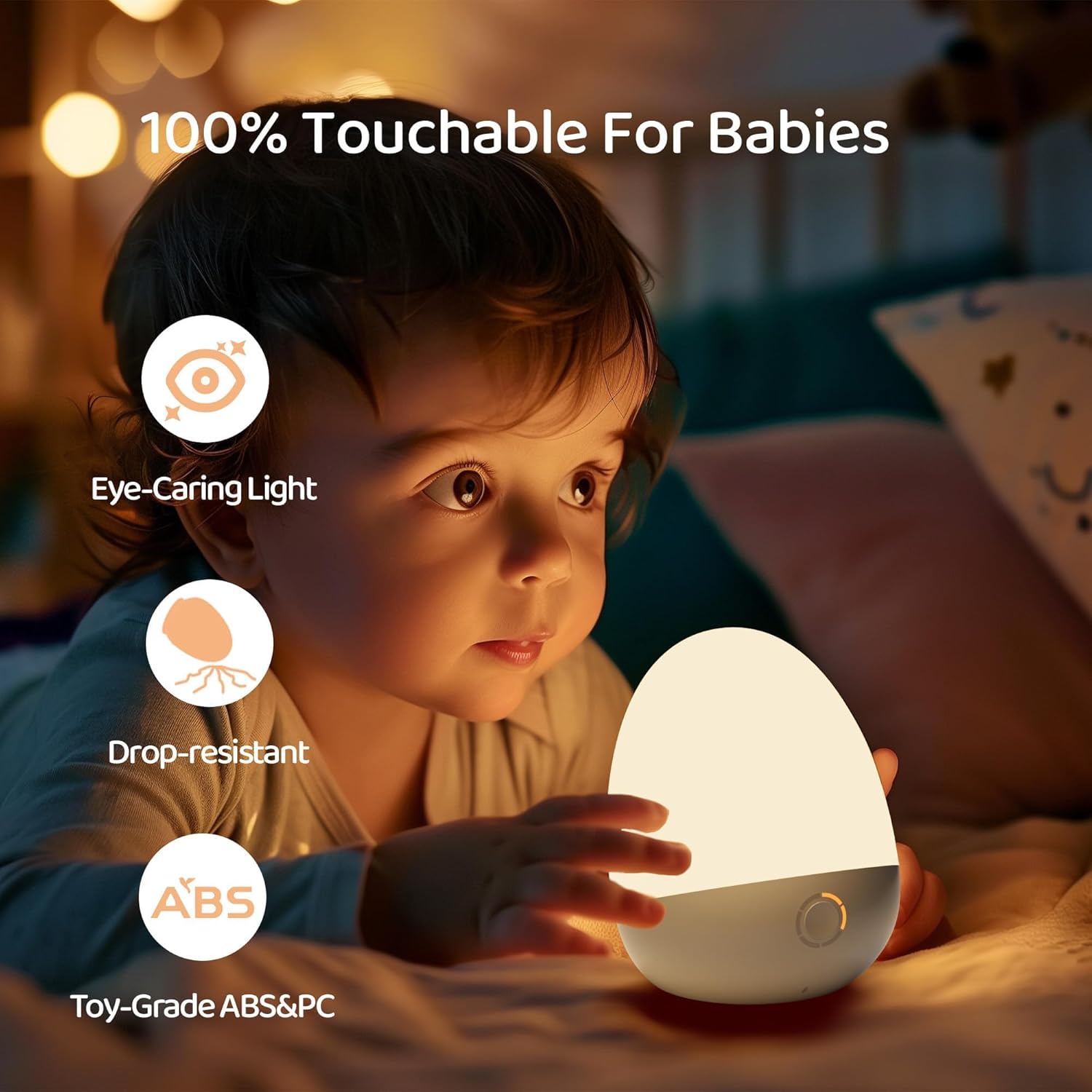 Touch Egg Night Light for Baby - Baby Nursery Colors incelemesi ve fiyatı