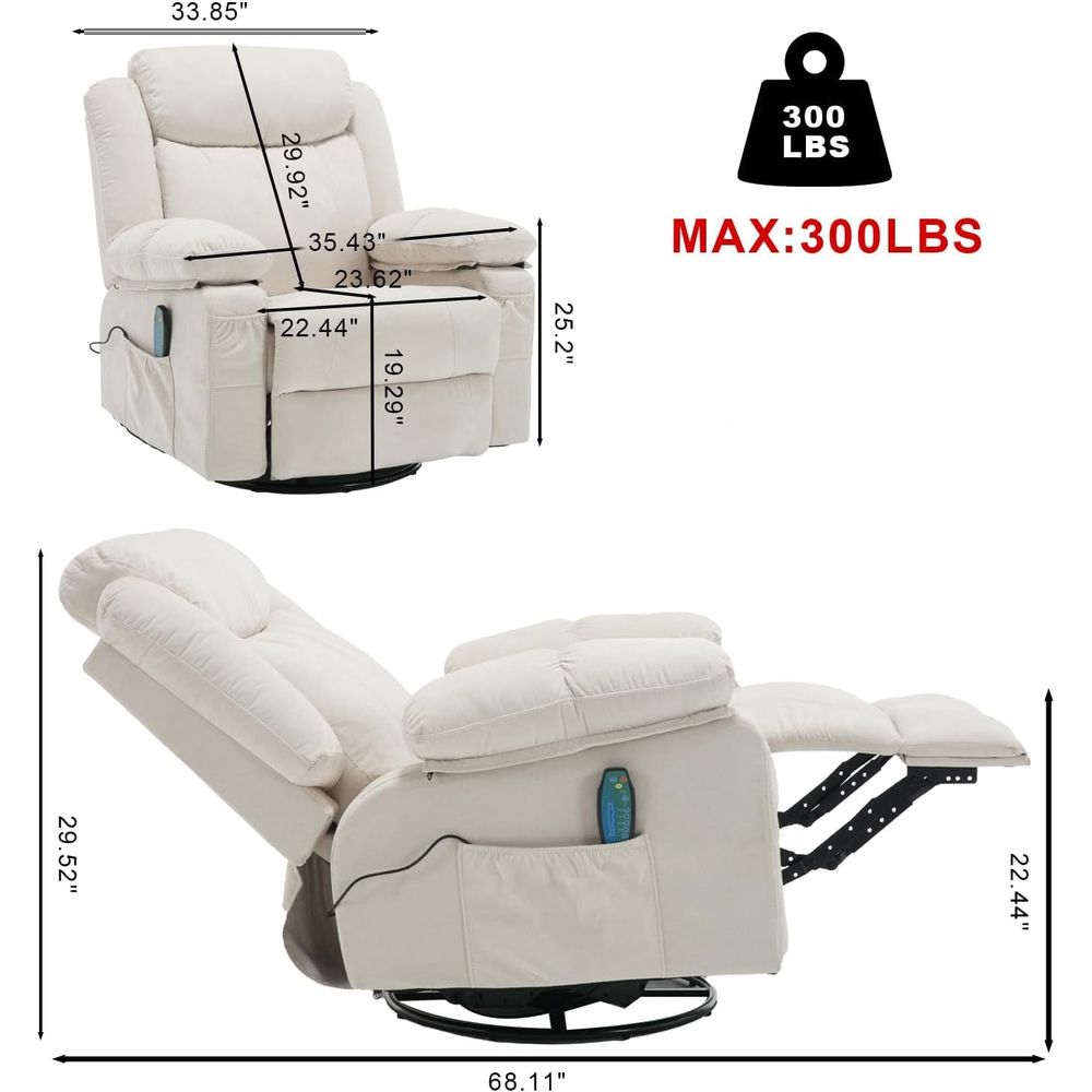 Rocker Recliner Chair with Mas - Rocking Chair Nursery incelemesi ve fiyatı