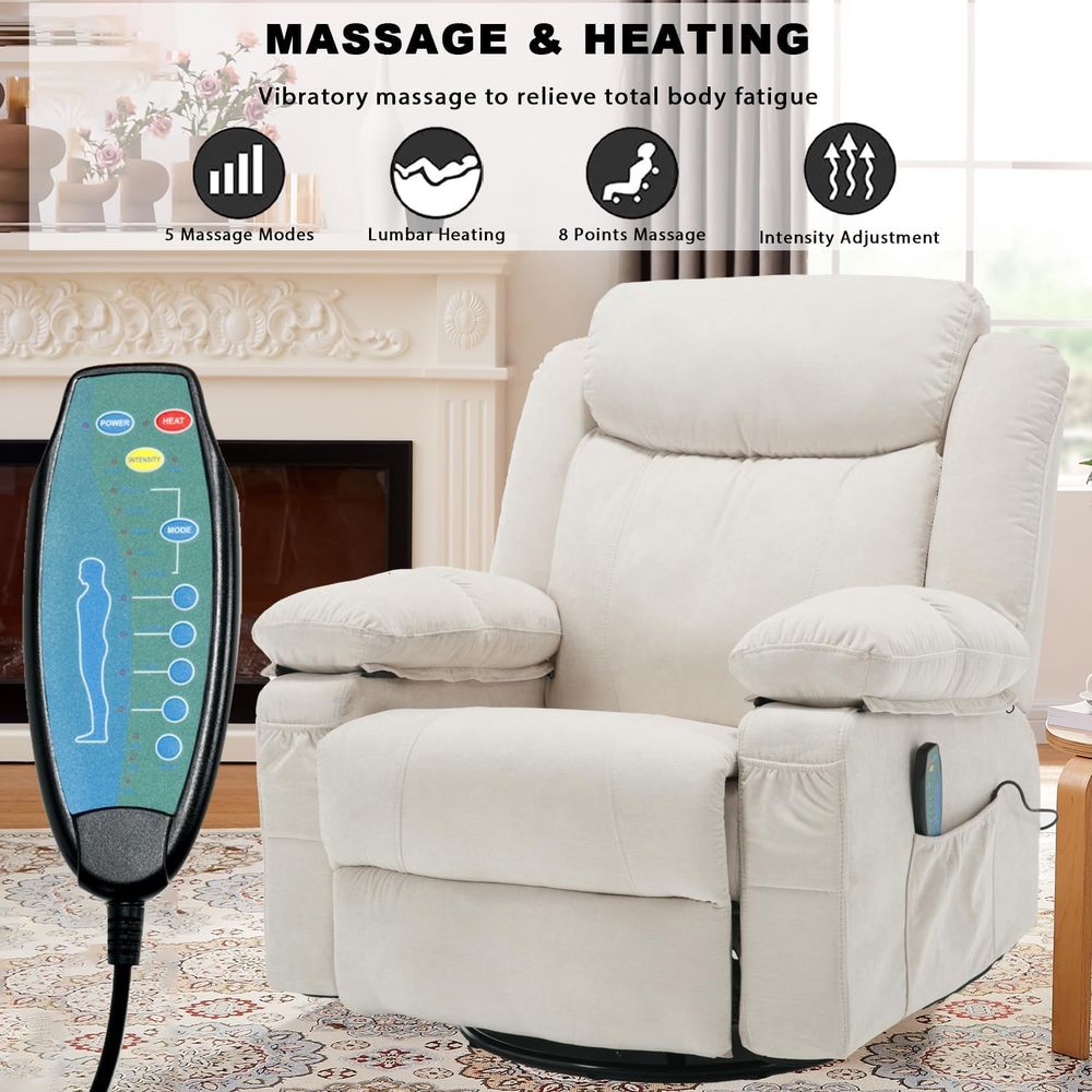 Rocker Recliner Chair with Mas - Rocking Chair Nursery incelemesi ve fiyatı