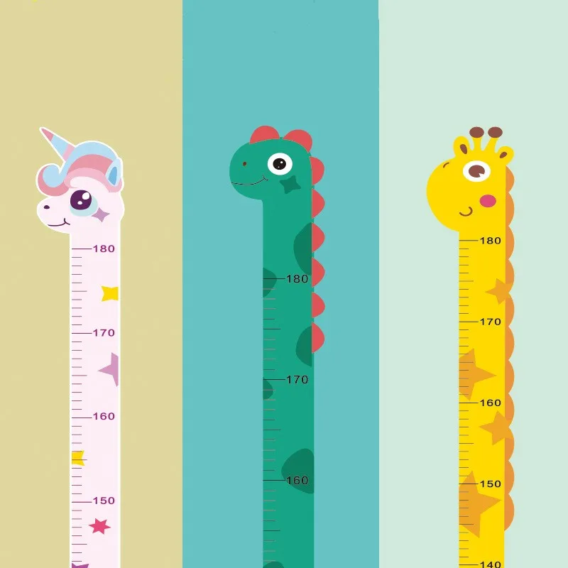 Cartoon Animals Baby Height Me - Wall Decal Nursery incelemesi ve fiyatı