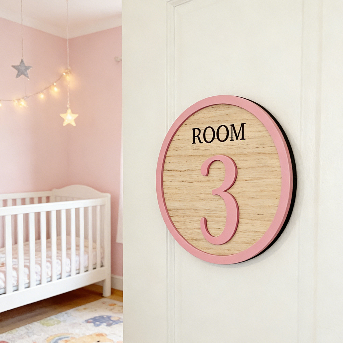 1Pc Cutom Room Number Wooden A - Baby Nursery Decorations incelemesi ve fiyatı