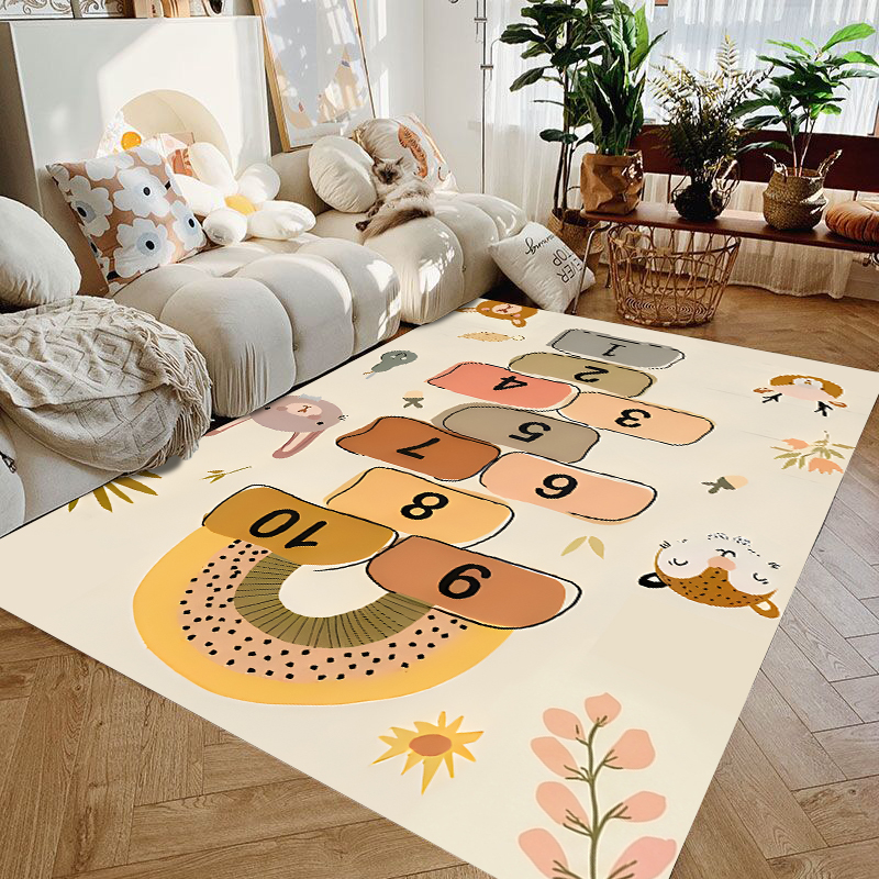 Cute Cartoon Animal Hopscotch  - Baby Nursery Mat incelemesi ve fiyatı