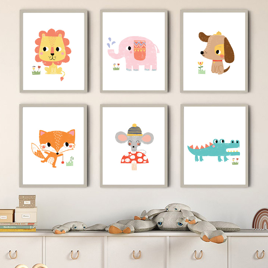 Cartoon Baby Animal Nursery Wa - Baby Zoo Nursery incelemesi ve fiyatı