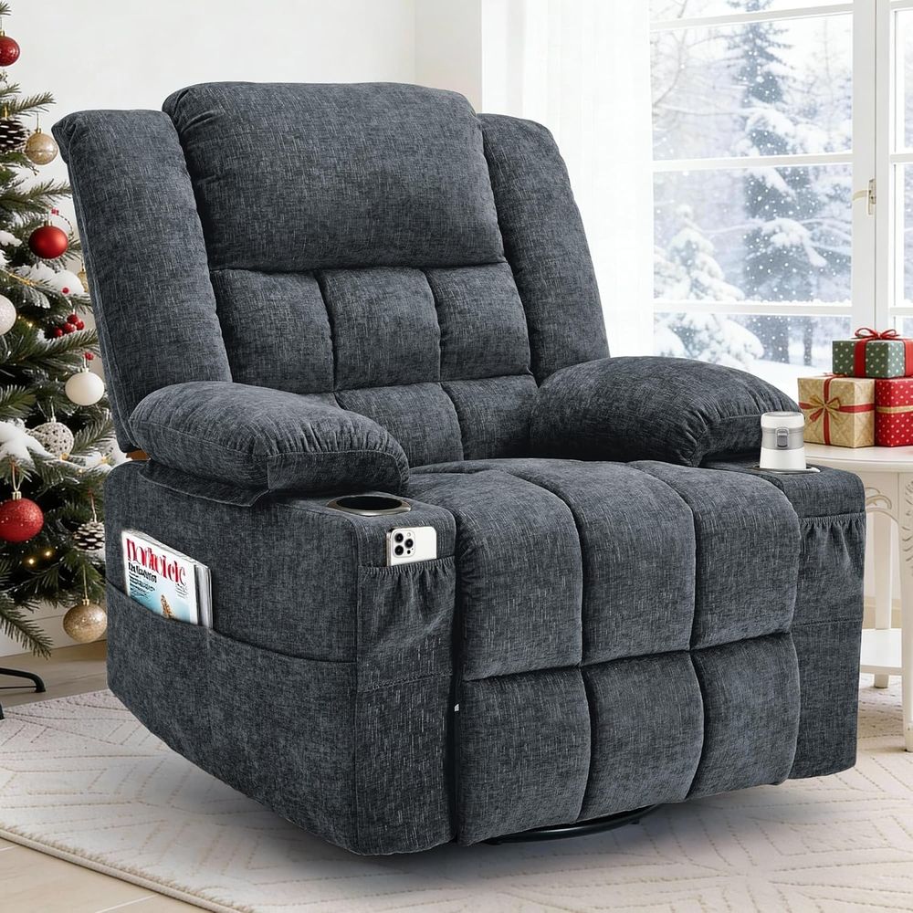 Swivel Rocker Recliner for Adu - Rocking Chair Nursery incelemesi ve fiyatı