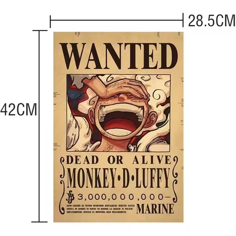 Anime One Piece Bounty Wanted  - Wall Decal Nursery incelemesi ve fiyatı