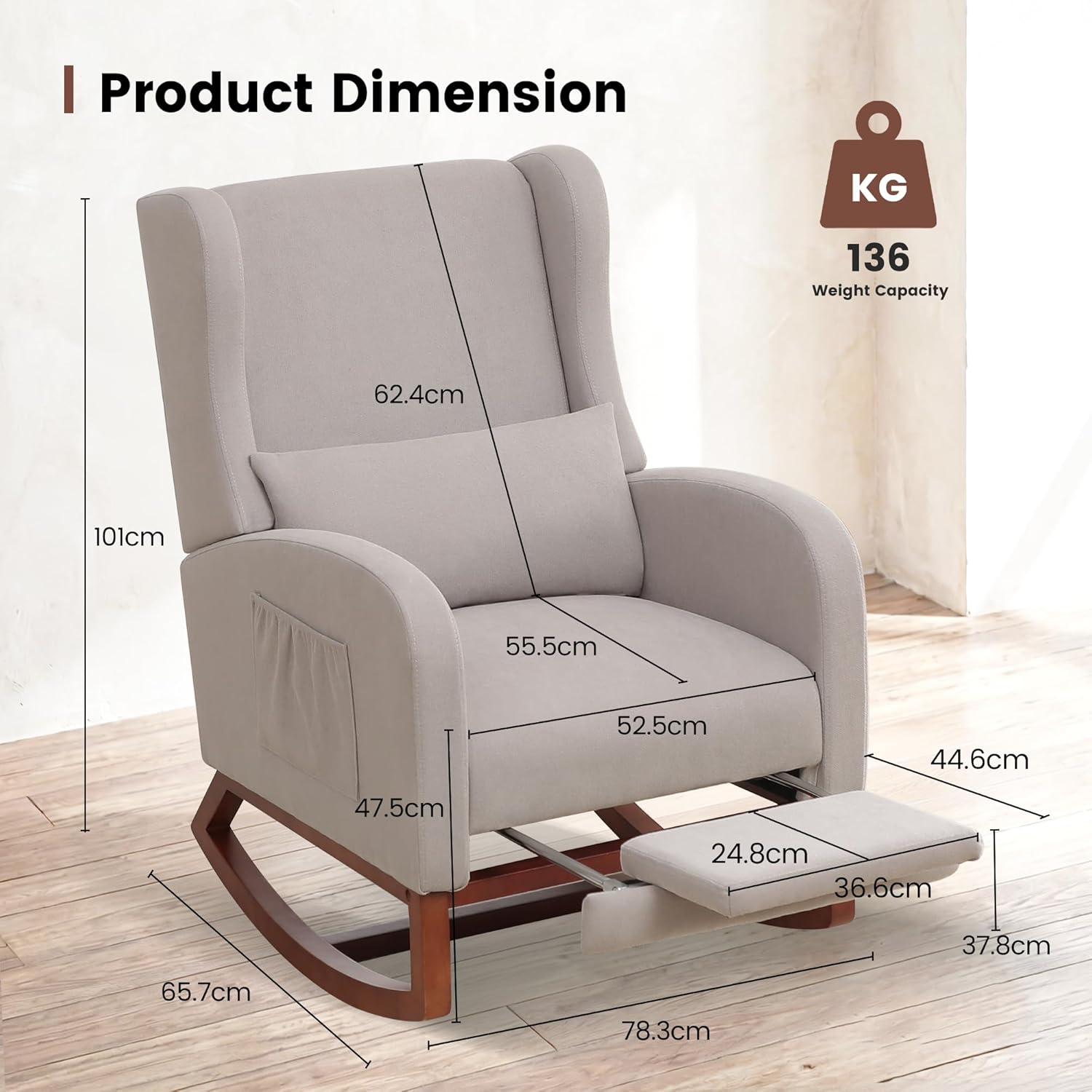 Nursery Rocking Chair，Rocking  - Rocking Chair Nursery incelemesi ve fiyatı