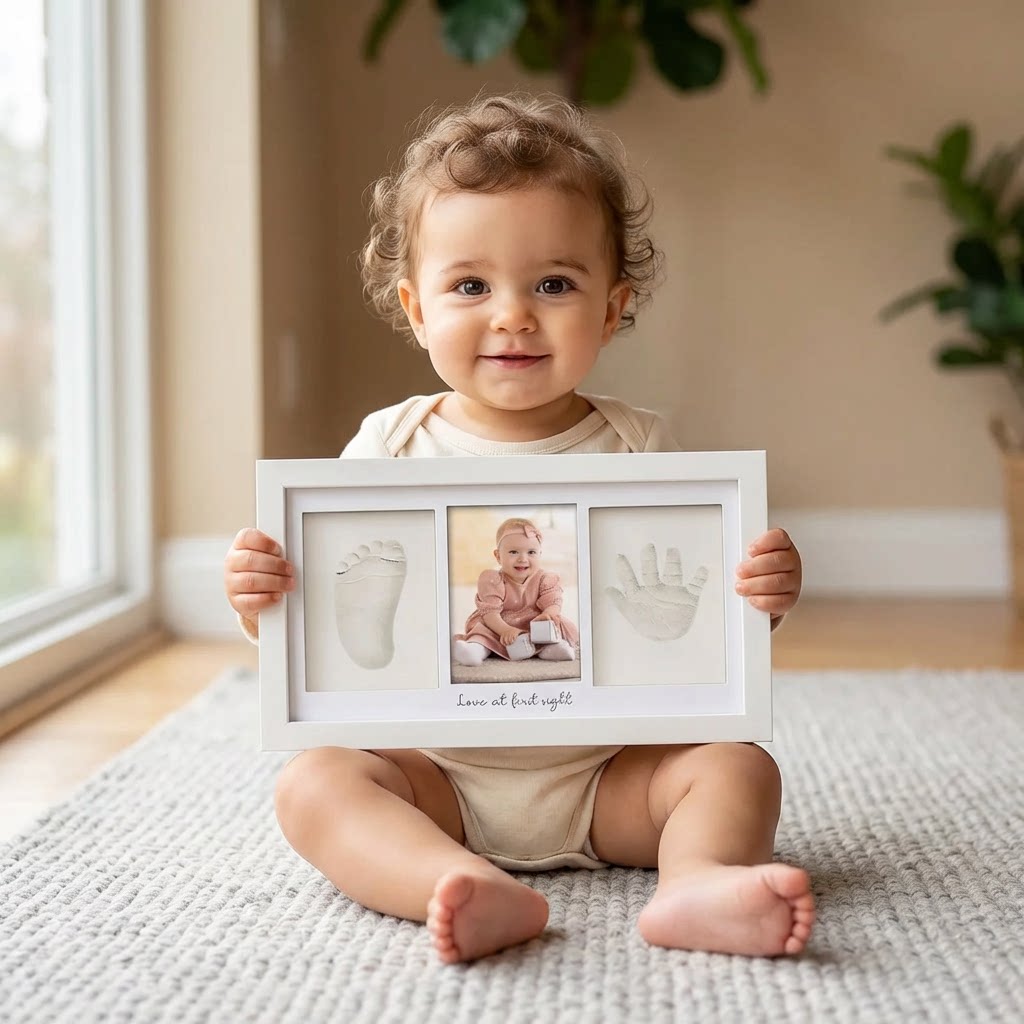 Baby Handprint Footprint Clay  - Baby Nursery Frames incelemesi ve fiyatı