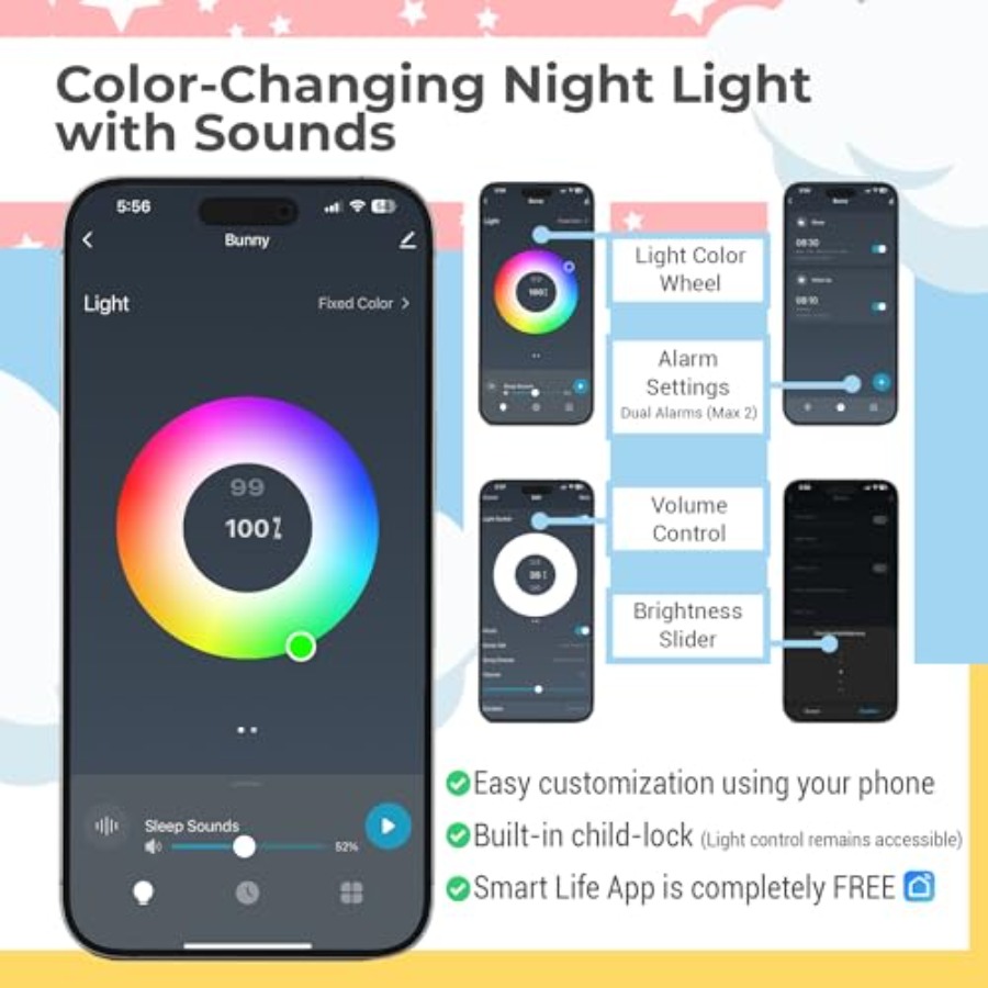 Sleep Trainer with App Control - Sound Sleep Trainer Clock incelemesi ve fiyatı