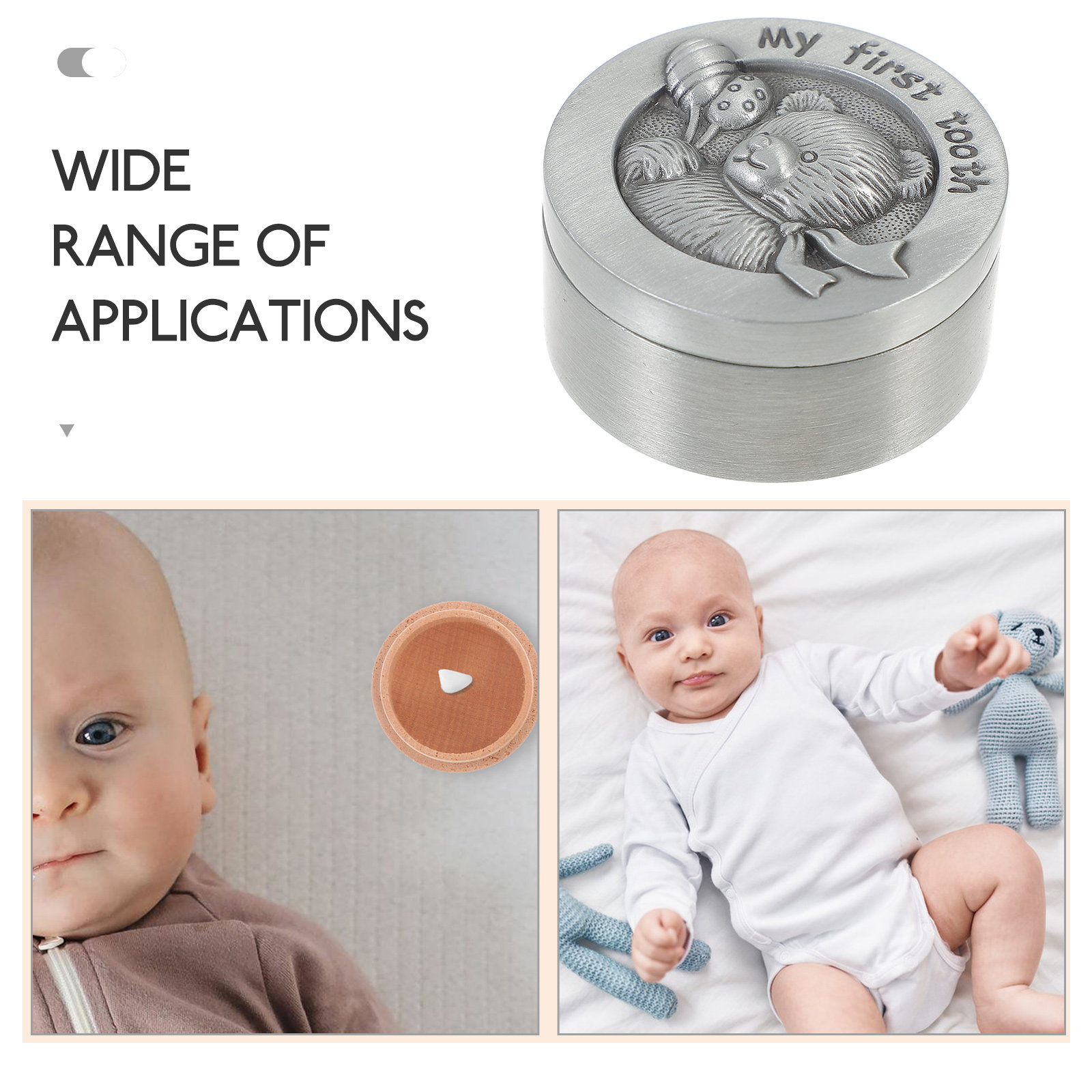 Solid Alloy Baby Teeth Storage - Baby Keepsake Box incelemesi ve fiyatı