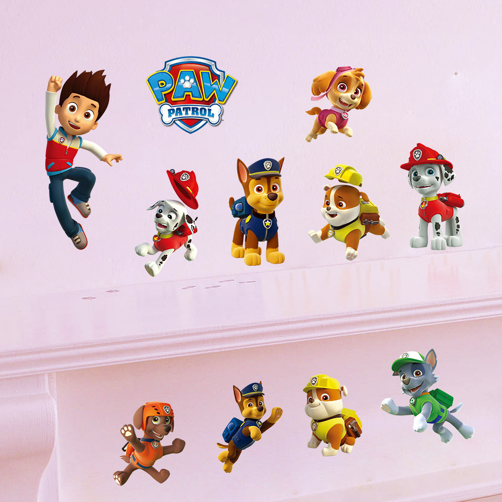 Cartoon Pawed Patrol Wall Stic - Wall Decal Nursery incelemesi ve fiyatı