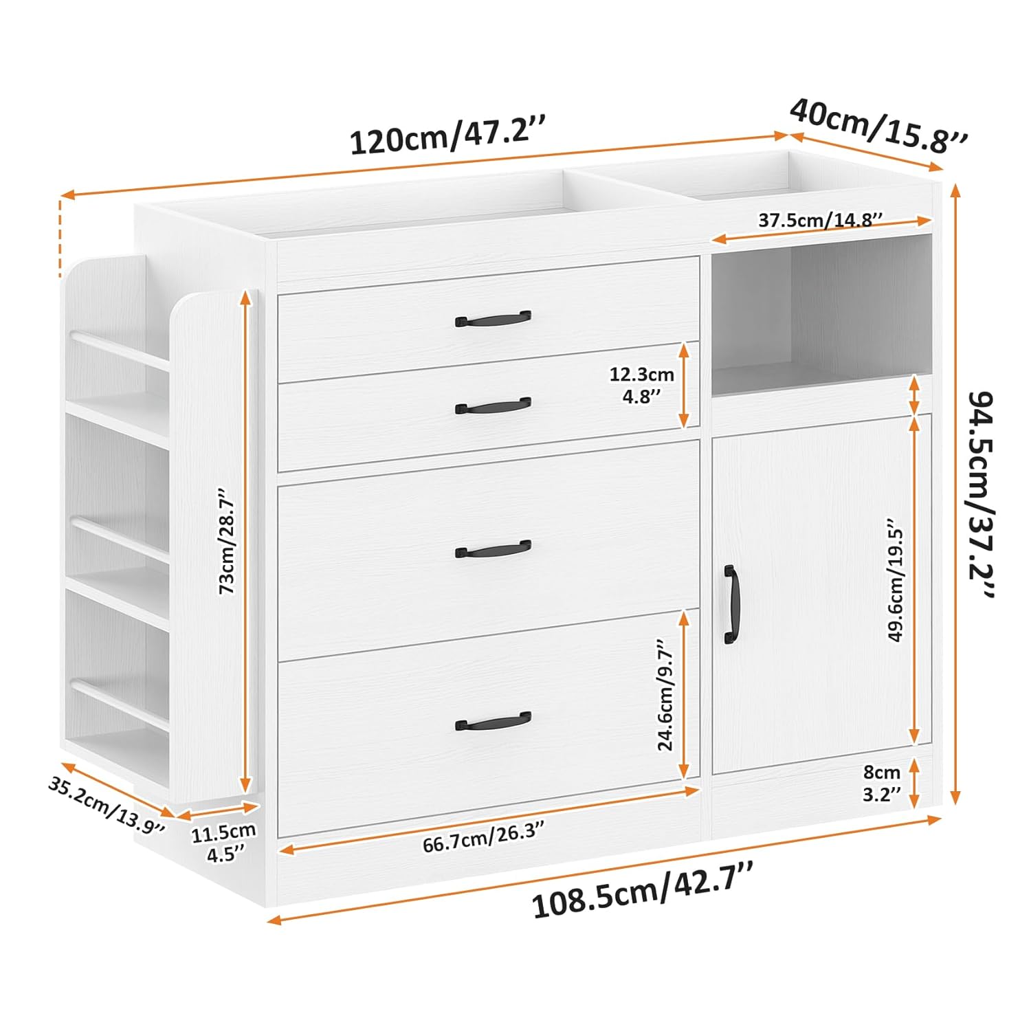 Changing Table Dresser, Baby N - Baby Nursery Dresser Changing Table incelemesi ve fiyatı