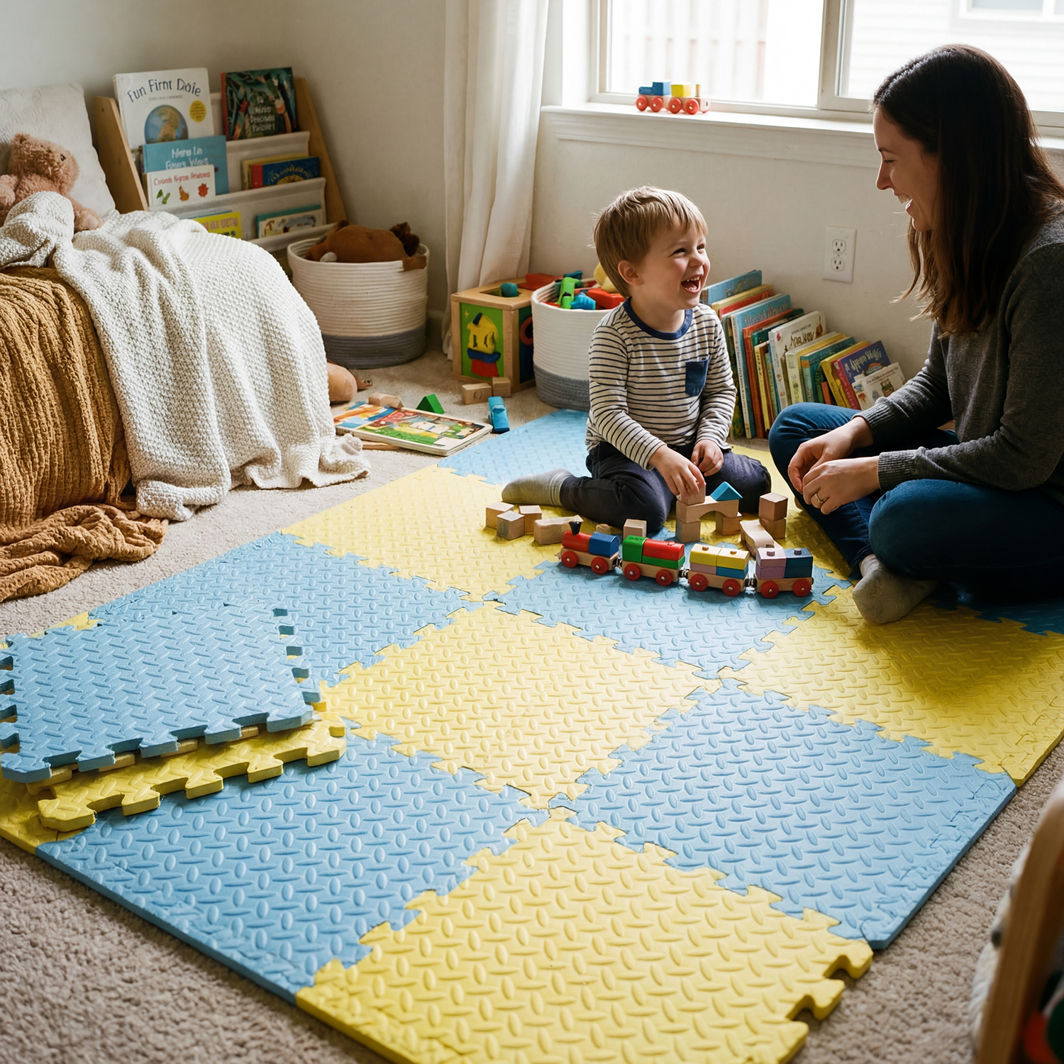 8Pcs 60x60cm Baby Play Mat 1cm - Baby Nursery Mat incelemesi ve fiyatı