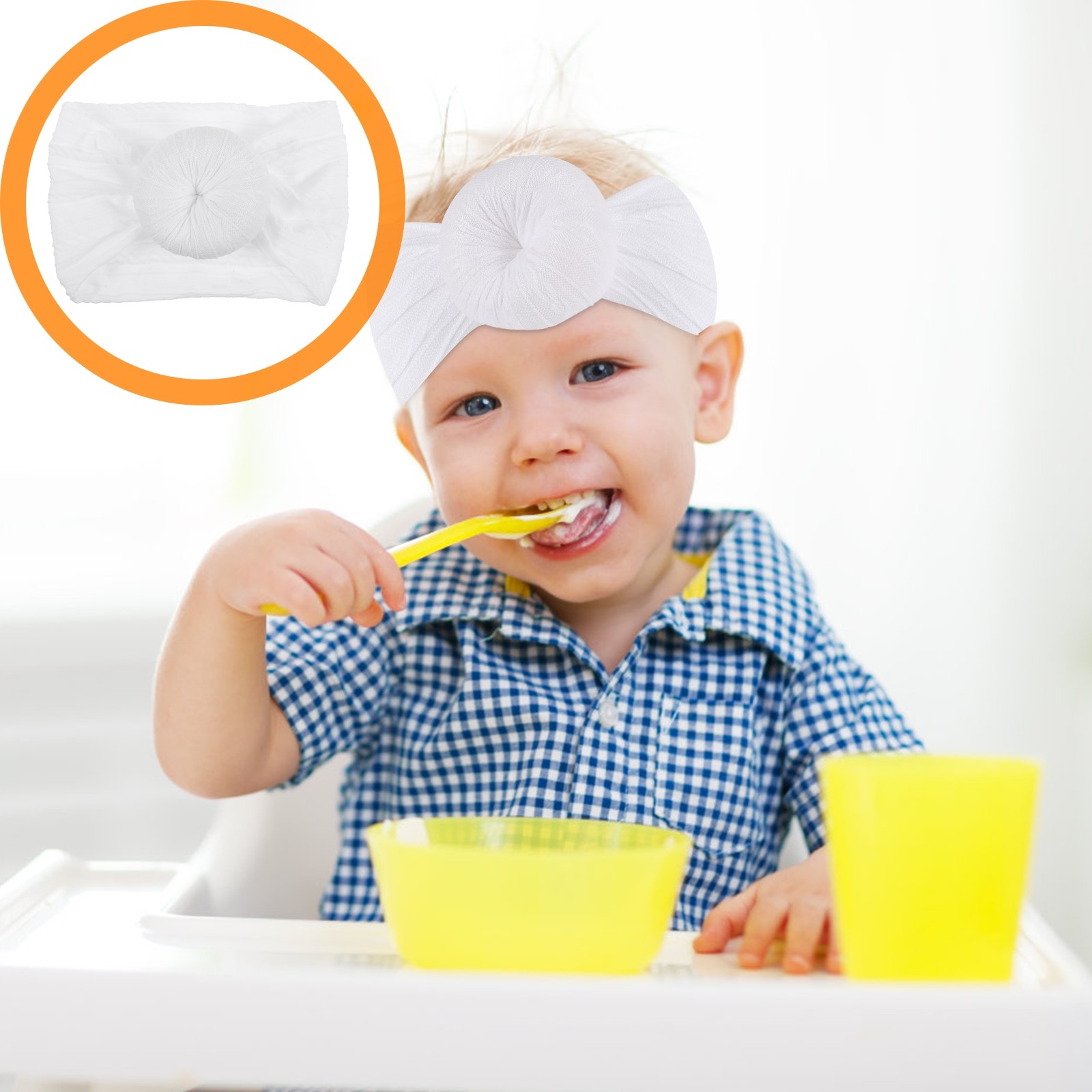 Donuts Headband Baby Knot Head - Baby Wrap Stretchy incelemesi ve fiyatı
