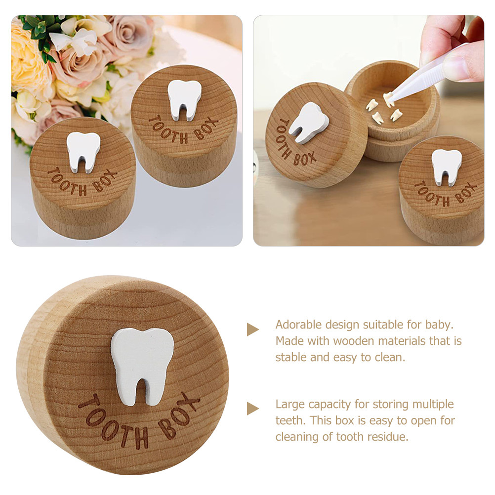 Wooden Teeth Keepsake Box Baby - Baby Keepsake Box incelemesi ve fiyatı